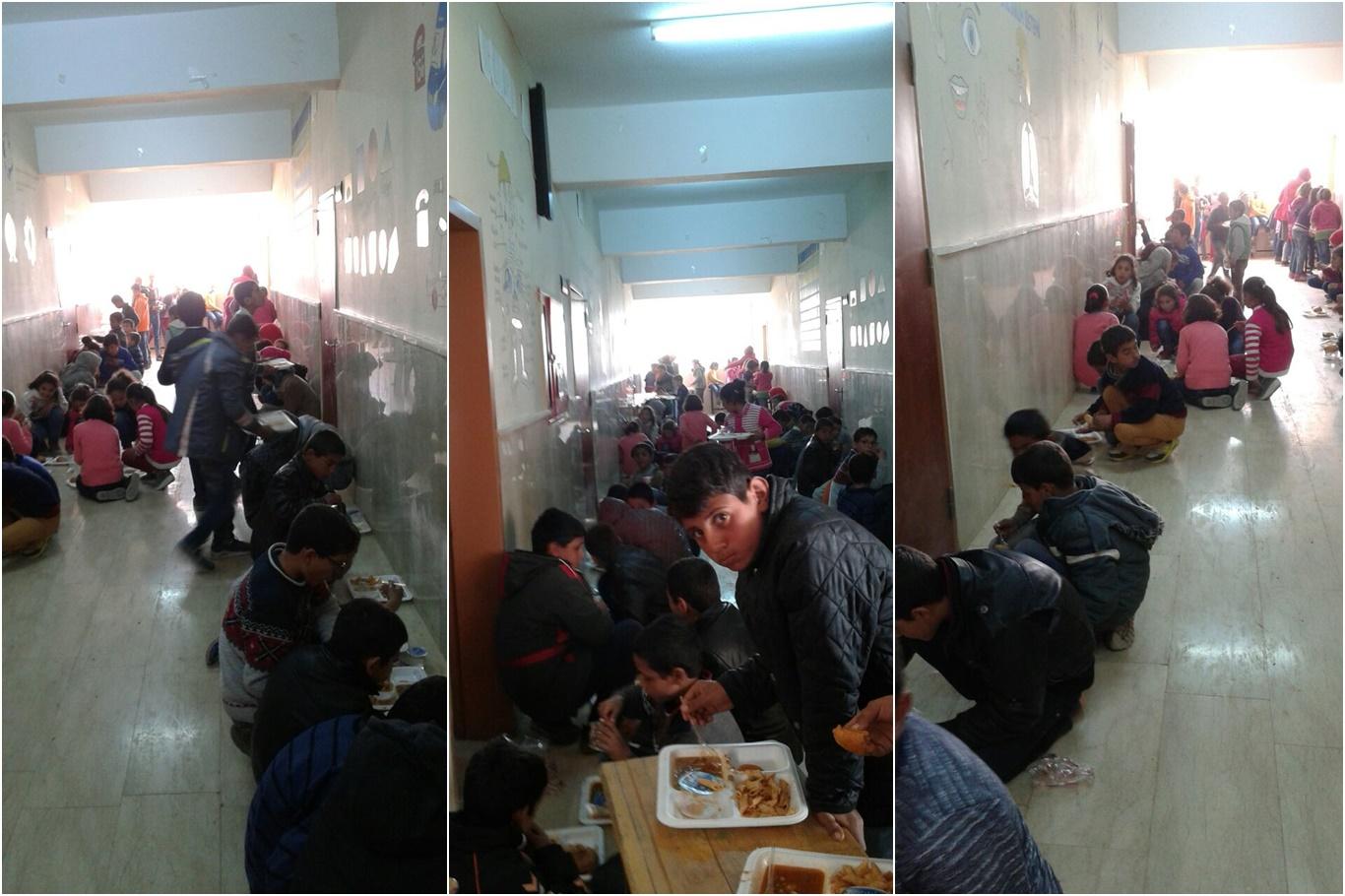 Veliler çocuklarının okul koridorunda yemek yemesini istemiyor (GÜNCELLENDİ)